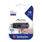 Verbatim 16GB V3 USB3.0 Grey Store'n'Go V3; Retractable USB Storage Drive Memory
