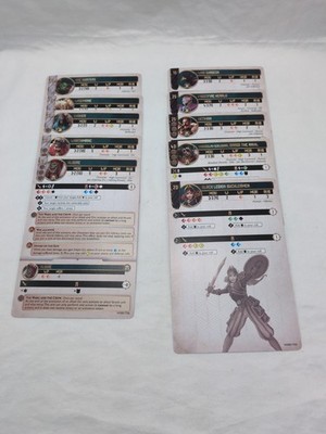 (10) Warcrow Corvus Belli Stat Reference Cards