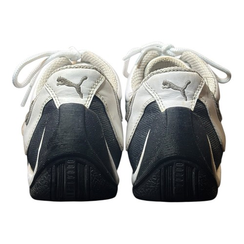 De Colección Y2K Puma Speedcat Mostro Sparco Tenis Blanco Negro Plata Para hombres Talla 11 Gato - Imagen 7 de 9