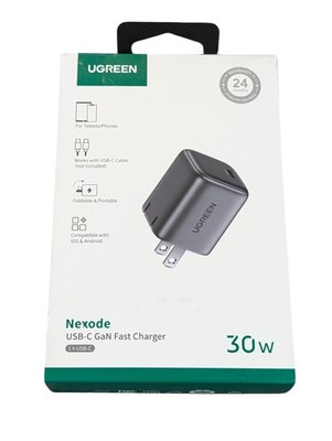 Cc6O UGREEN - Nexode 30W USB-C Charger, Compact Foldable GaN Fast Charger Gray