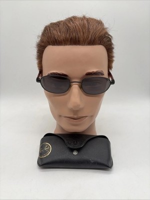 Ray-Ban Sonnenbrille Vintage Herren Metall schmal + Lederetui