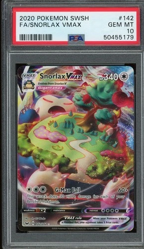 2020 Pokemon - Snorlax Vmax Full Art PSA10