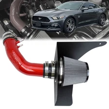 HPS Performance Red Cold Air Intake Kit for 15-17 Ford Mustang 3.7L V6