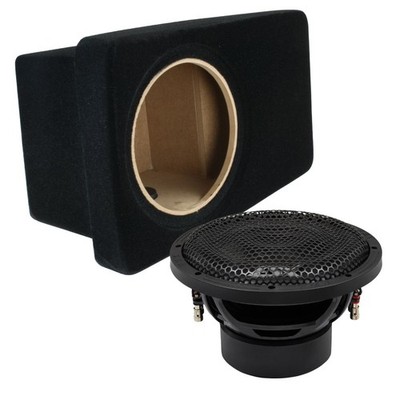 Subwoofer für Audi A4 B5 Avant ESX Signum SXE-10D2 25cm + Seitenteil Gehäuse MDF