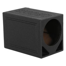 SINGLE 12" TRIANGLE-PORTED SUBWOOFER ENCLOSURE SPEAKER BOX w/ DURABLE BED LINER