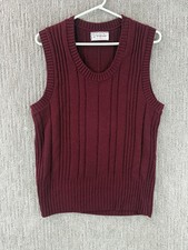 Vintage McGregor Sweater Vest Mens Large Ribbed Knit Pullover 70s Acrylic