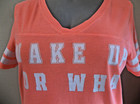 Pink Victoria Secret Nightgown Size Large "Wake up for What" Short Sleeve V Neck — photo 5