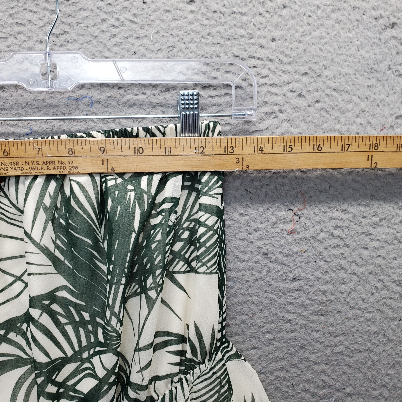 Express Romper Womens Medium Multi Leaf Print Ela… - image 5