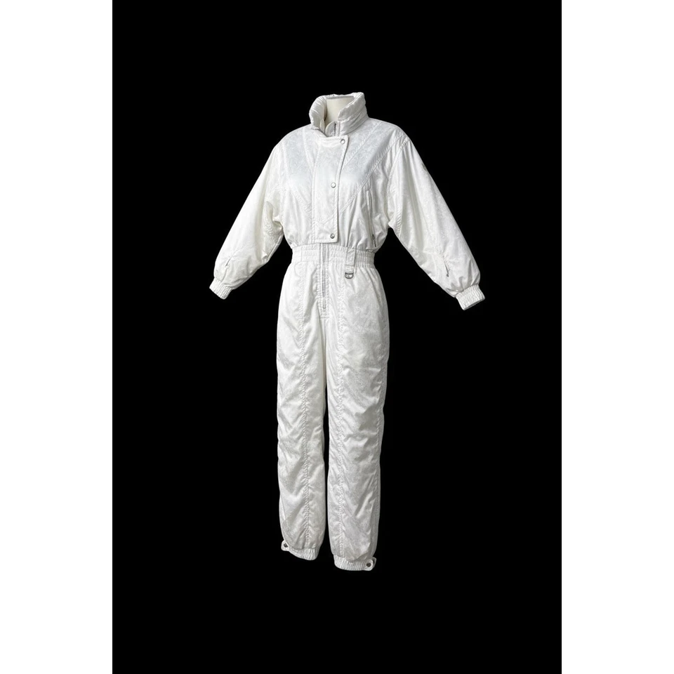 Traje de esquí alpino blanco Descente vintage para mujer talla 6 años 80 traje de nieve de una pieza Foto 2 de 4