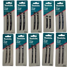 2 Packs Assorted Size Makita® Jig Saw Blades 8TPI 9TPI 12TPI 14TPI 24TPI NOS