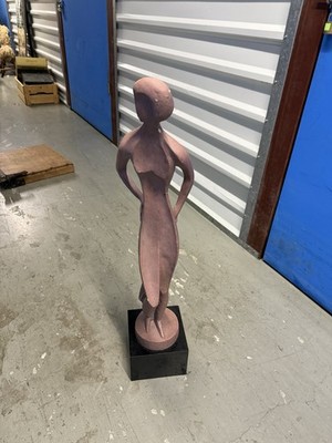 Cast Plaster Sculpture Of A StandingWoman By David FisherFor Austin s Production