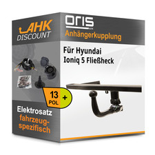 Für Hyundai Ioniq 5 Fließheck 21- ORIS Anhängerkupplung abnehmbar + 13polig AHK