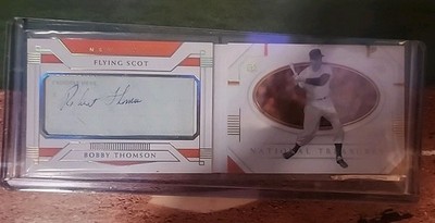 2021 National Treasures Bobby Thompson Auto Booklet Cut Signature 3/25