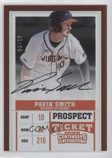 2017 Contenders Draft Picks Prospect Ticket 53/99 Pavin Smith (Batting) Auto 0c2