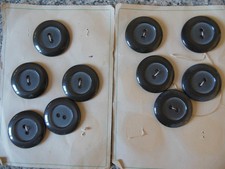 Beautiful older large buttons, brown, new original packaging, 10 pieces, diameter 3.7 cm