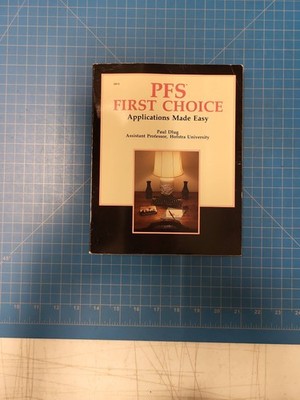 PFS First Choice Applications Made Easy Paul Dlug Book Software Guide TAB