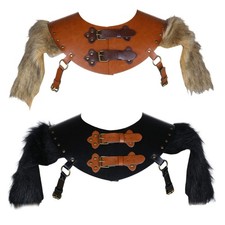 Medieval Leather Collar Shoulder Guard for Men, Medieval Collar Shawl Costume
