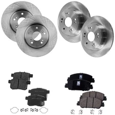 Front & Rear Brake Disc Rotors and Pads Kit For Honda Accord 2015 2016 2017