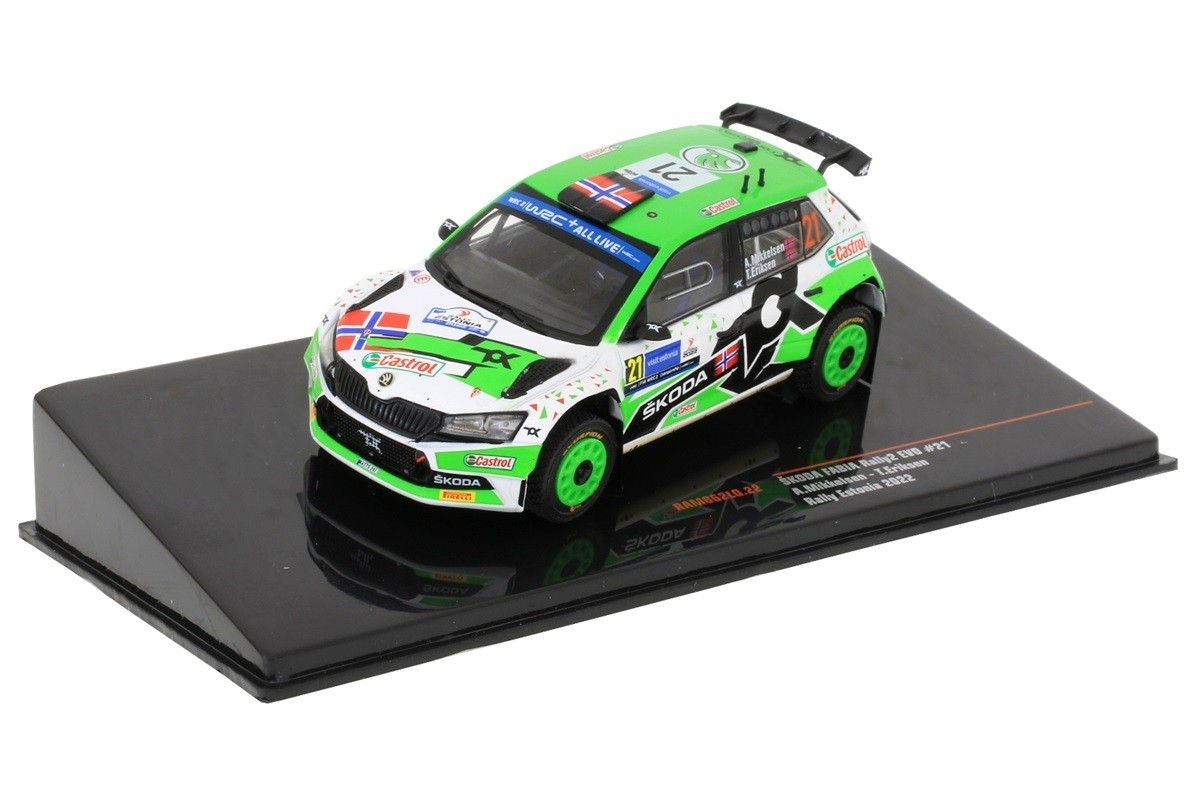 SKODA Fabia Rally 2 evo IXOMODELS Miniature Haute Précision sans Poussière