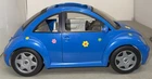 Vtg 2000 Barbie VW Beetle Car –Blue Volkswagen Bug by Mattel - See Description