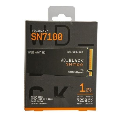 WD BLACK SN7100 1TB NVMe Gen4 PCIe M.2 2280 Internal Gaming SSD
