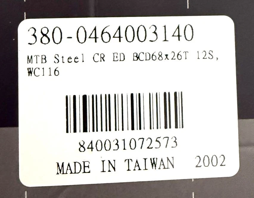 FSA MTB ABS BCD68 36 tooth Steel MTB 4 Bolt Bike Chainring WC116 12 spd NEW - Image 3 of 4