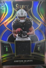 '25 Panini Select-Draft Selections Memorabilia Ashton Jeanty #DSM-AJY Blue Prizm