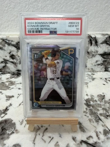 2024 Bowman Draft Konnor Griffin 1st Bowman Chrome Refractor PSA 10 GEM MINT