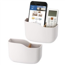 2 Pack Adhesive Remote Control Holder Wall Mount Universal TV Remote Organize...