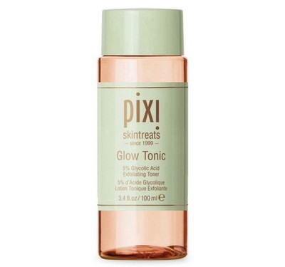 Pixi Glow Tonic Facial Exfoliating Toner, Aloe Glycolic Acid, Face & Neck, 3.4oz
