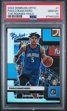 2022 PANINI DONRUSS OPTIC THE ROOKIES HOLO #1 PAOLO BANCHERO PSA 10