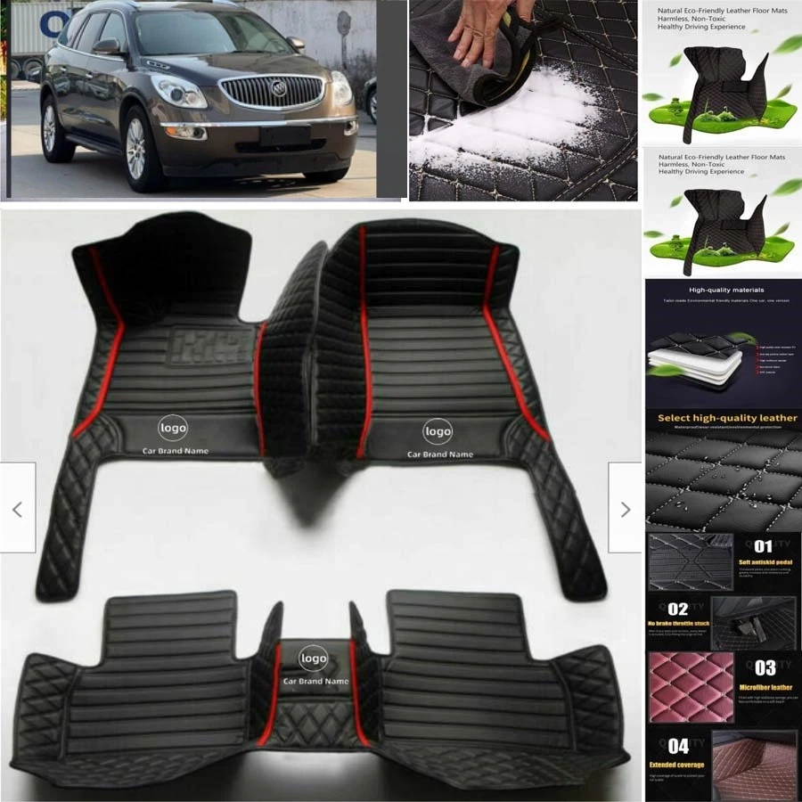 For Buick Enclave Car Floor Mats Carpets Cargo Liners Custom All Weather Foto 2 de 4