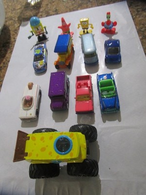 Hot Wheels Sponge Bob Lot 13 Count Sandy Mr Krabs Squidward Patrick