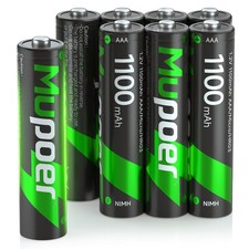 Rechargeable AAA Batteries 8Pack1100mAh NiMH AAA Rechargeable Battery1.2V Triple