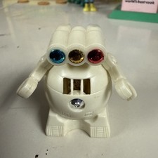 Vintage Robot Made In Japan 3 Color Eyes, Friction Wheels Sparkling