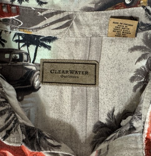 Clearwater Outfitters GM Motors Classic Cars Hot Rod Button Down Shirt Size XL - Picture 3 of 9