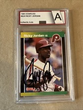 Ricky Jordan #624 signed autographed auto 1989 Donruss Rookie Baseball Card. rookie card picture