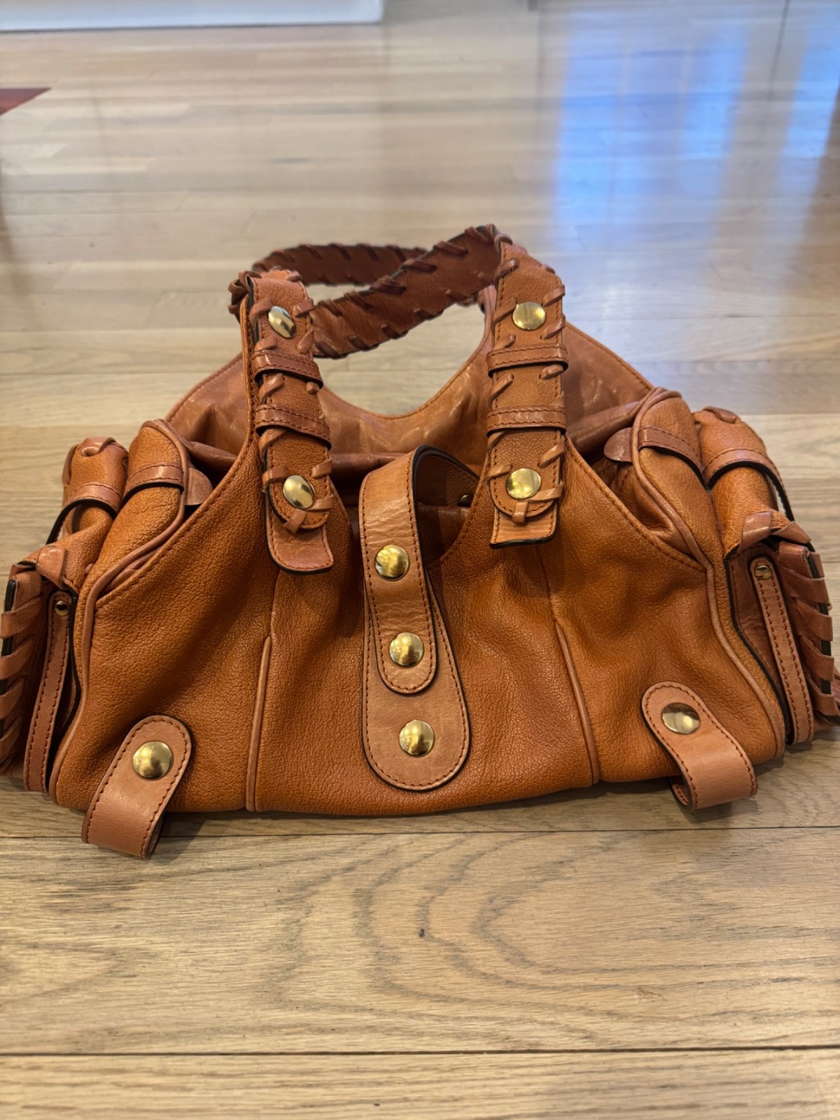 Authentic Chloé Silverado Medium Leather Satchel … - image 2