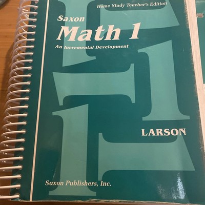 Saxon Math 1 Home Study Teacher's edition PB 1994 US