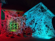 Spider Web fabric 20mt Halloween Decoration Stretchy Craft Cobweb Beef Netting