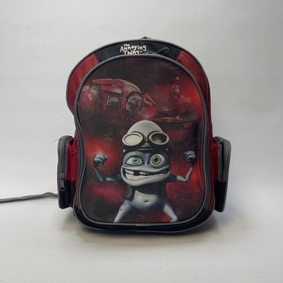 Y2K Crazy Frog The Annoying Thing Backpack Skull AOP Black / Red 2000's Music