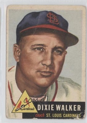 1953 Topps Dixie Walker #190 Rookie RC 0e3