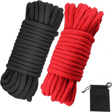 Soft Cotton Rope, 32 Feet / 10M Rope, 8Mm Thick, Soft Rope, Long Rope, Soft Tyin