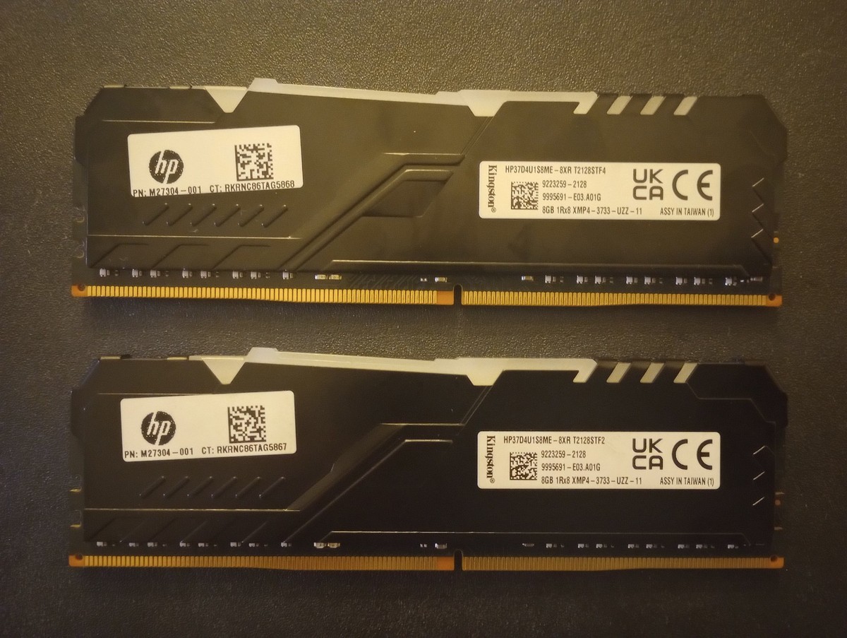 メモリー Kingston HyperX FURY DDR4 16GB (2x8GB) Kingston HyperX Fury DDR4 16gb (2x8GB) 3200mhz RGB RAM M27304-001