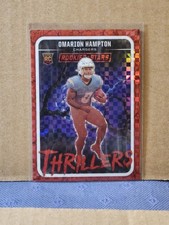 2025 Panini Rookies & Stars - Thrillers Omarion Hampton #17 Red Plaid (RC)