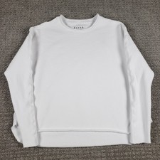 Frank Eileen Sweatshirt Womens XS White Anna Capelet Triple Fleece USA