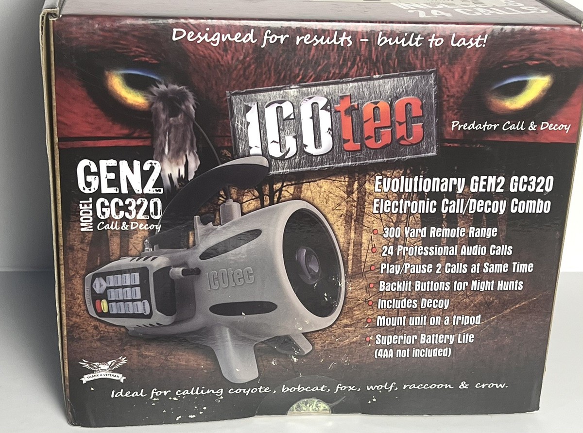 ICOtec Gen2 GC320 Predator Call / Decoy Combo with 24 Electronic