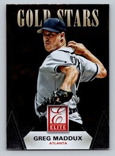 2015 Panini Elite #17 Greg Maddux Gold Stars
