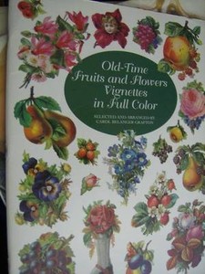 Details About Old Time Fruits Flowers Vignettes In Full Color Paperback Book Decoupage - 