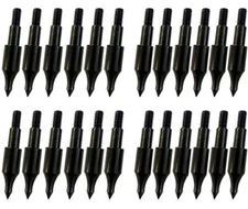 12/24 Pc Steel 100 Grain Archery, Arrow Field, Points Field Tips-Practice Target